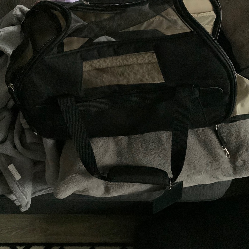 One never been used dog carrier for tiny dogs cats etc